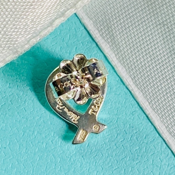 Tiffany & Co. Large Picasso Loving Heart Earrings Silver 925 - Picture 4 of 6